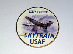 USAF AIR FORCE C-47 SKYTRAIN #221 COLORIZED ART ROUND
