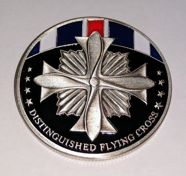 DISTINGUISHED FLYING CROSS COLORIZED ART ROUND