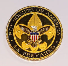 BOY SCOUTS OF AMERICA HONOR #1444 COLORIZED ART ROUND