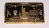 USA $1 BILLION STATUE OF LIBERTY GOLD PLATED ART BAR