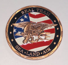 NAVY SEAL TEAM - SEA LAND AIR #5010 C-P COLORIZED ART ROUND