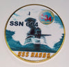 NAVY USS HADDO SUBMARINE SSN-604 #110 COLORIZED ART ROUND