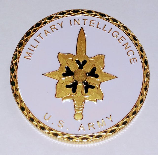 ARMY INTELLIGENCE MILITARY HONOR #1471 COLORIZED ART ROUND
