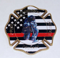 FIREMAN'S PRAYER FIREFIGHTER COLORIZED HONOR MEDAL #SK2255