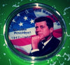 PRESIDENT JOHN F KENNEDY #JFK1 COLORIZED GOLD PLATED ART ROUND - 1