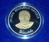 NELSON MANDELA FREEDOM TWO TONE PLATED ART COIN - 1