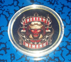 Desert Demons Middle Eastern Chapter #C226B Military Honor Challenge Coin Award