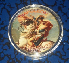 NAPOLEAN #BXB106 COLORIZED GOLD PLATED ART ROUND
