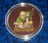 NFL GREEN BAY PACKERS #N6 COLORIZED GOLD PLATED ART ROUND - 1