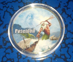 POSEIDON #POS1 COLORIZED GOLD PLATED ART ROUND