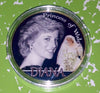PRINCESS DIANA WEDDING #957 COLORIZED GOLD PLATED ART ROUND - 1