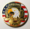 USA MILITARY 101st AIRBORNE SCREAMING EAGLES ARMY AIR ASSAULT COLORIZED ART ROUND